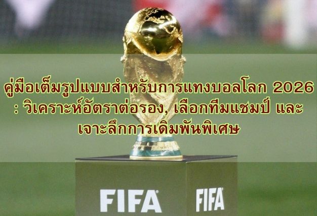 คู่มือเต็มรูปแบบสำหรับการแทงบอลโลก 2026 : วิเคราะห์อัตราต่อรอง, เลือกทีมแชมป์ และเจาะลึกการเดิมพันพิเศษ